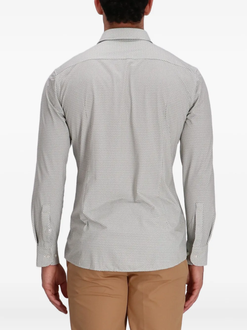 Hugo Boss Geometric-print Shirt In Multi