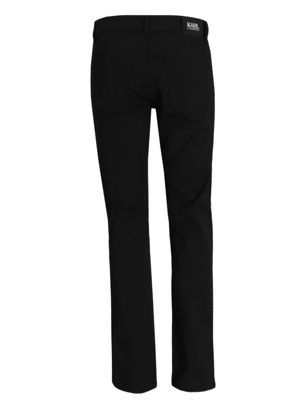 Karl Lagerfeld logo-patch trousers | Regular-Fit & Straight Leg Pants | Image 2