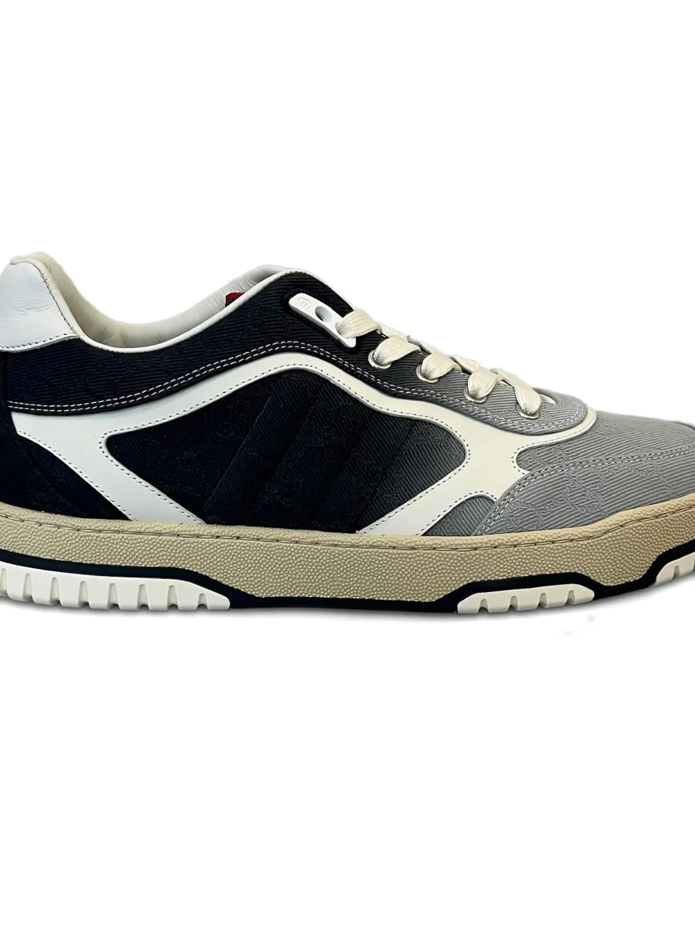 Gucci Re-Web monogram panelled sneakers Black