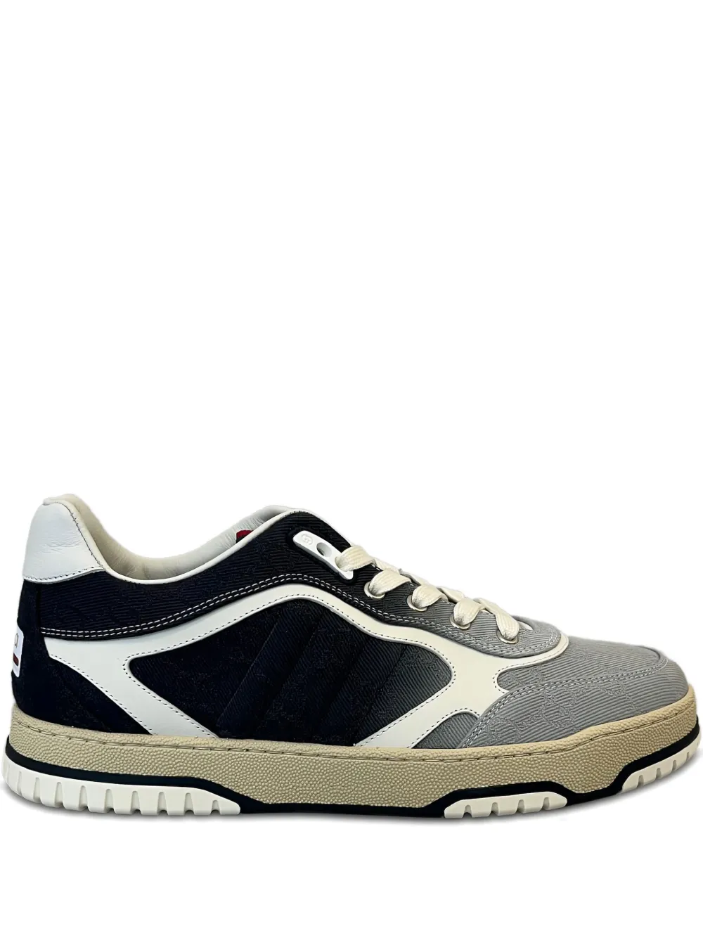 Gucci Re-Web monogram panelled sneakers Black