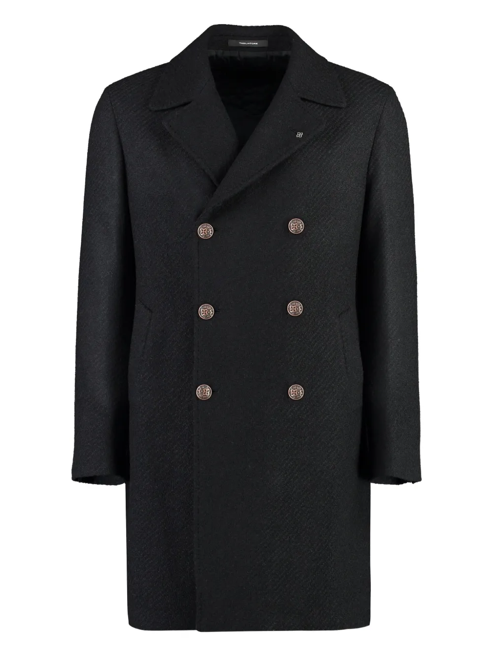 Tagliatore double-breasted coat Zwart