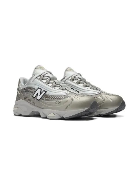 New Balance Kids 1000 Lace metallic-effect sneakers