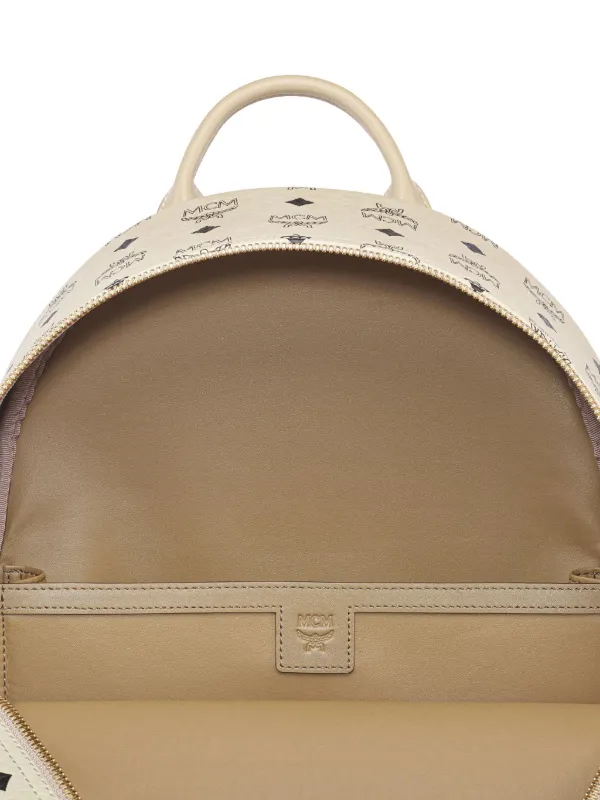 MCM Stark Side Studs Backpack Neutrals FARFETCH NO