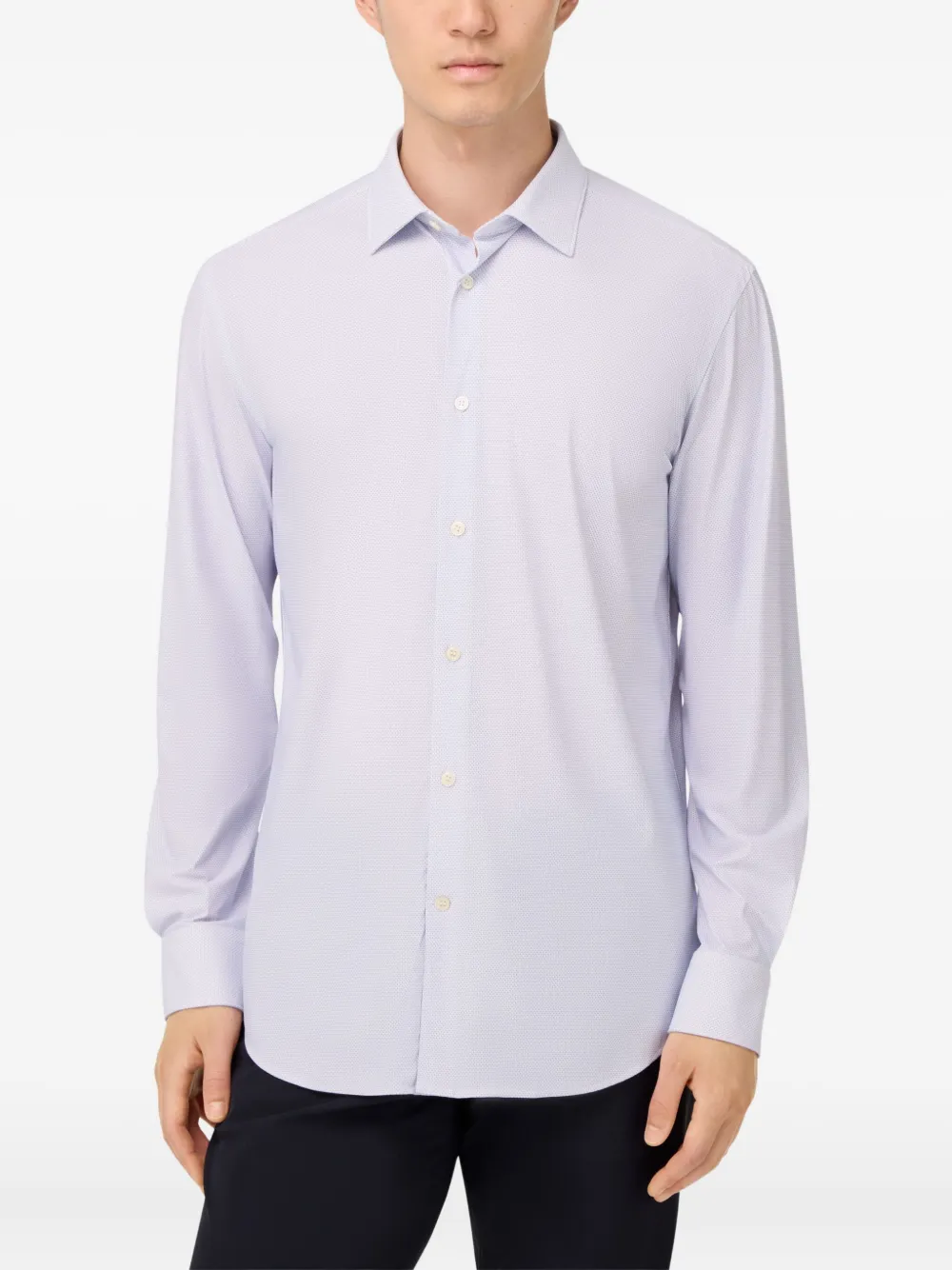 Boggi Milano Overhemd met lange mouwen Blauw