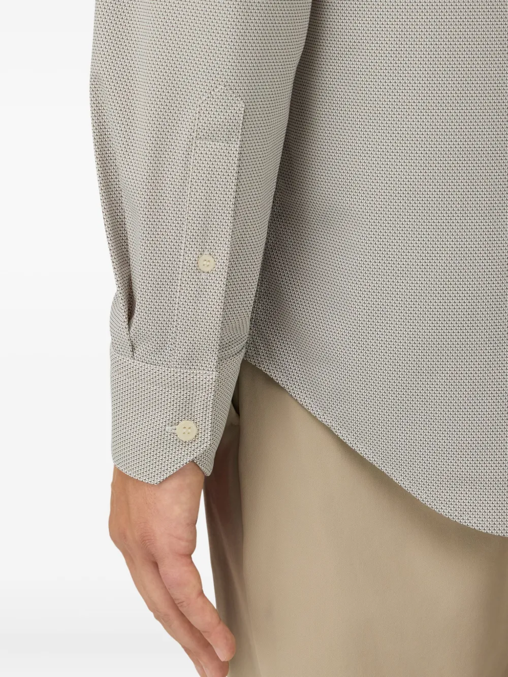 Boggi Milano Button-up overhemd Bruin