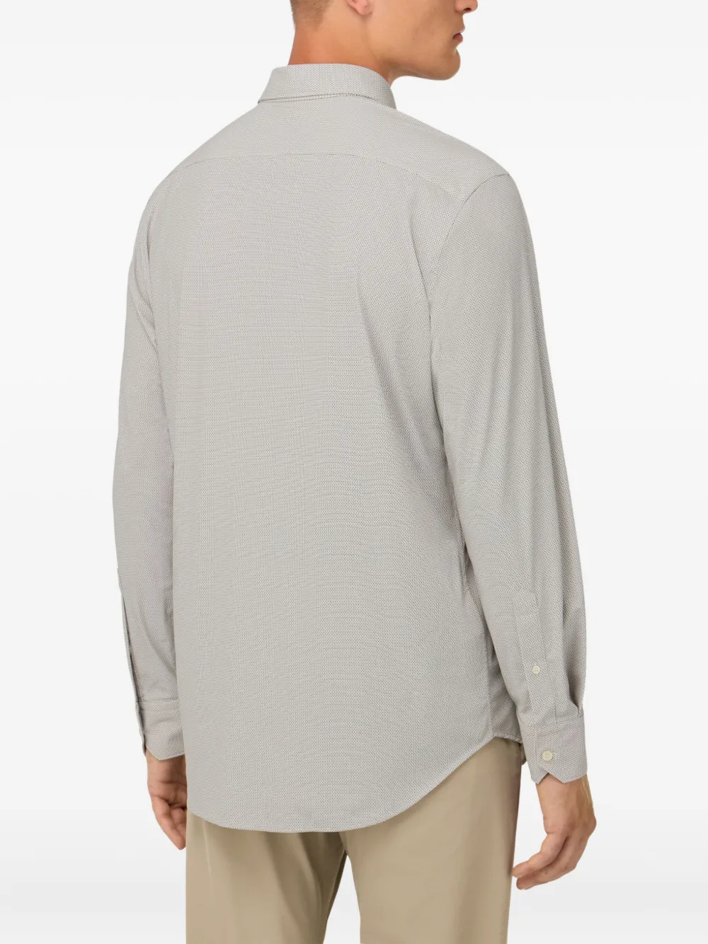 Boggi Milano Button-up overhemd Bruin