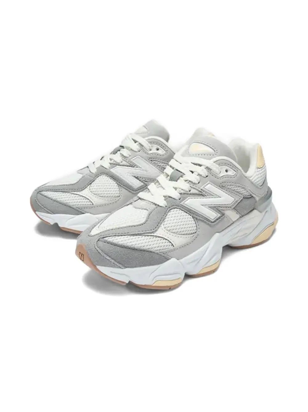 New Balance Kids lace-up mesh sneakers Grey
