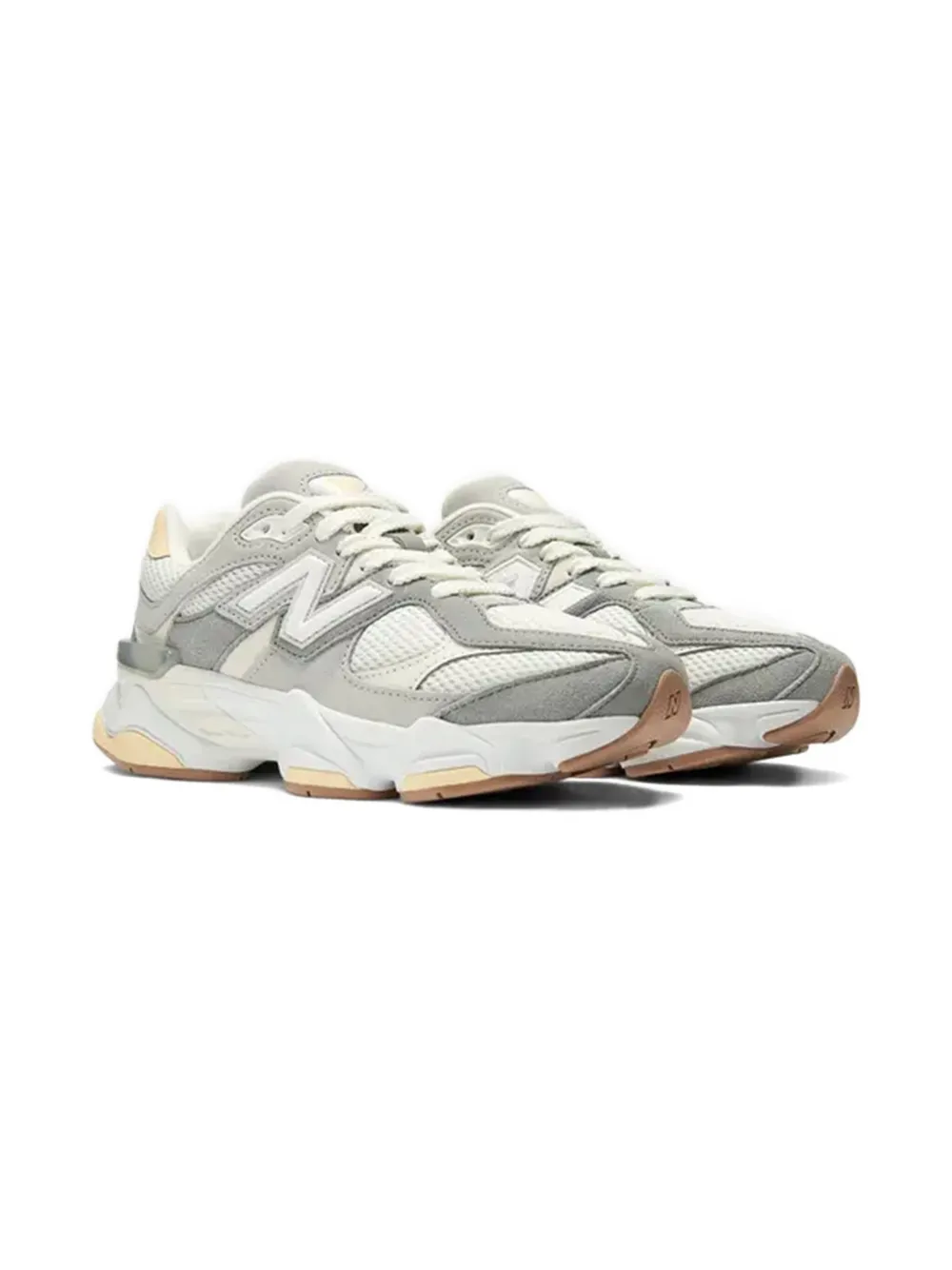 New Balance Kids lace-up mesh sneakers Grey