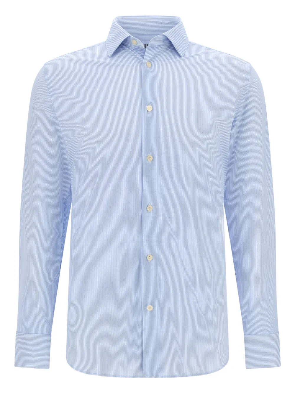 Boggi Milano Gestreept overhemd Blauw