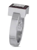 Chopard Pre-Owned 18K white gold Happy Diamonds ruby and diamond ring - Silver