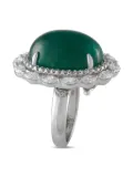 LB Exclusive 18K white gold emerald and diamond ring - Silver