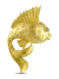 LB Exclusive 18K yellow gold Fish brooch