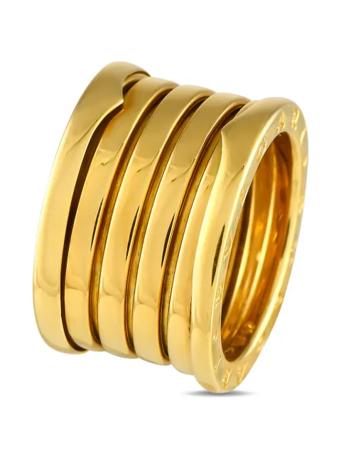 Bvlgari Pre-Owned 18K yellow gold B.zero1 ring