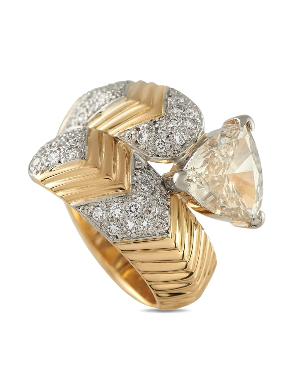 LB Exclusive 18K yellow gold diamond ring | Gold | Image 1