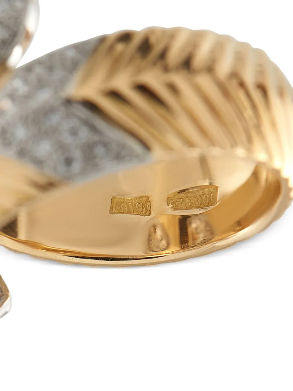 Pre-owned Lb Exclusive 18k Yellow Gold Diamond Ring
