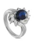 LB Exclusive platinum sapphire and diamond ring - Silver