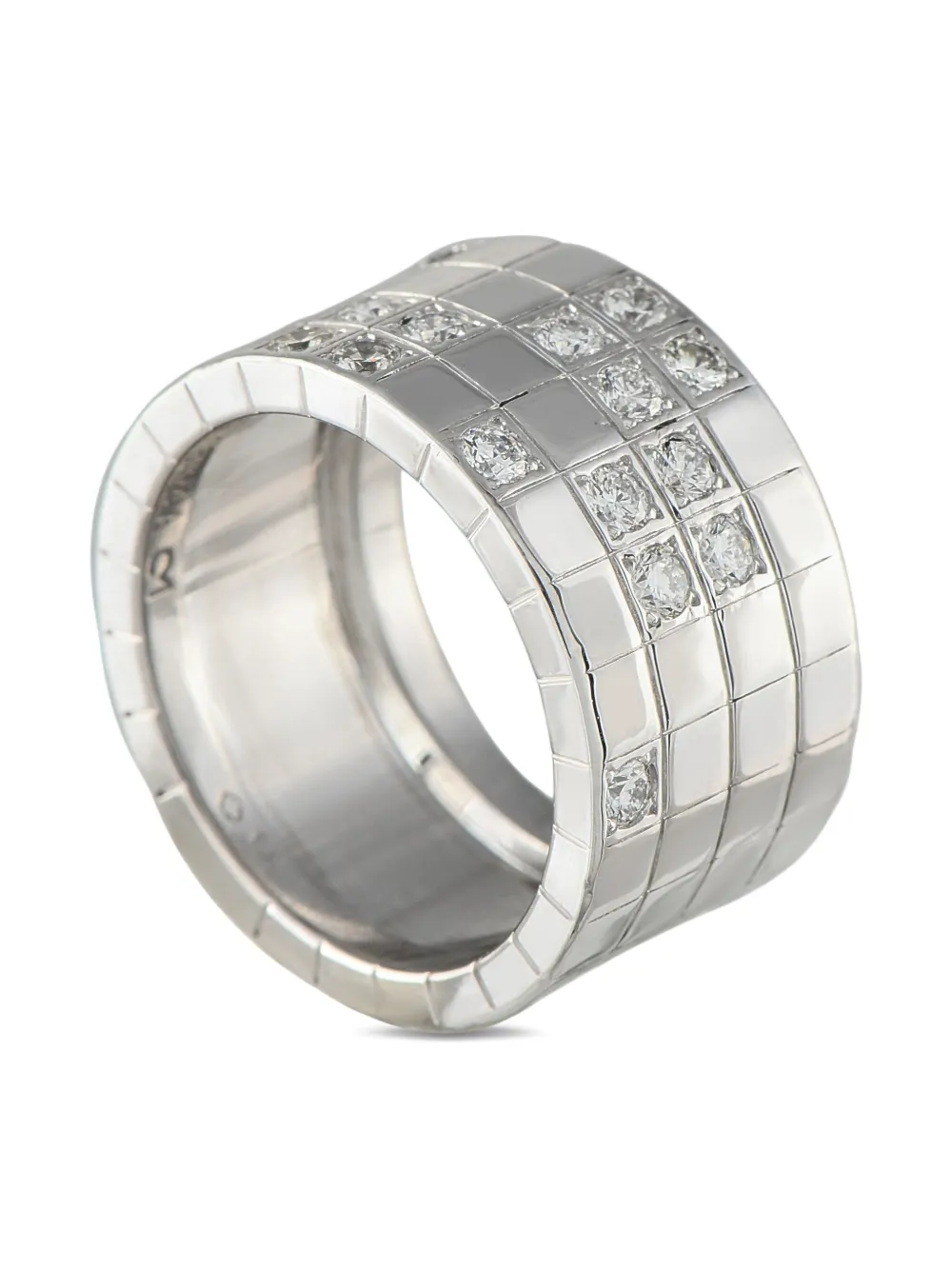 Cartier 18K white gold diamond Lanieres ring | Image 2