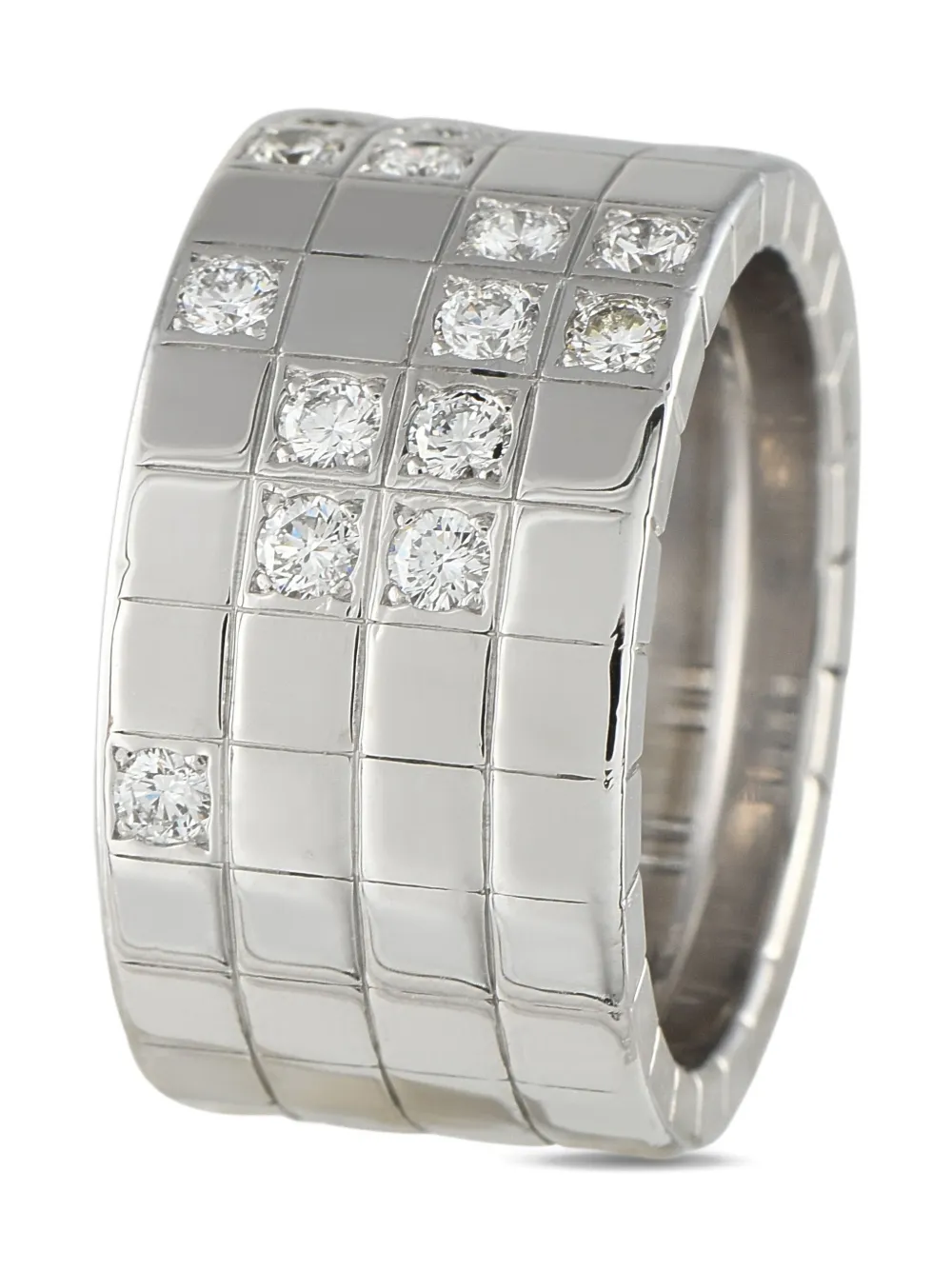 Cartier Lanieres ダイヤモンド リング 18Kホワイトゴールド - シルバートーン Cartier Lanieres ダイヤモンド リング 18Kホワイトゴールド - シルバートーン