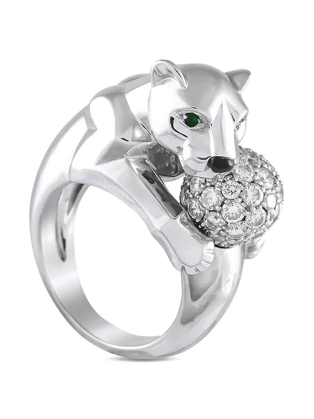 Cartier 18K white gold Panther diamond ring | Image 2