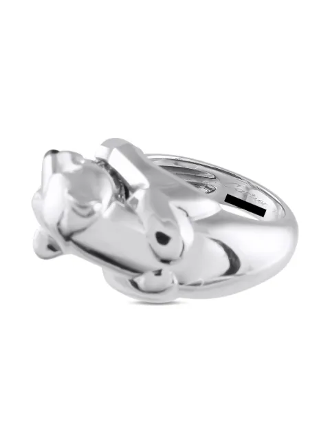 Cartier 18K white gold Panther diamond ring