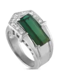 LB Exclusive platinum tourmaline diamond ring - Silver