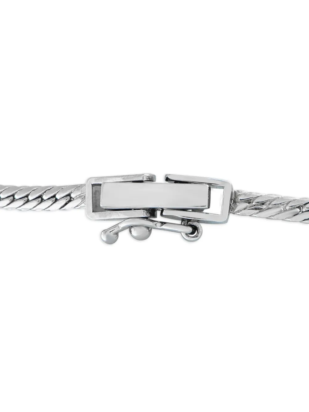 Pre-owned Lb Exclusive 18kt White Gold Halo Sapphire Necklace In Silver