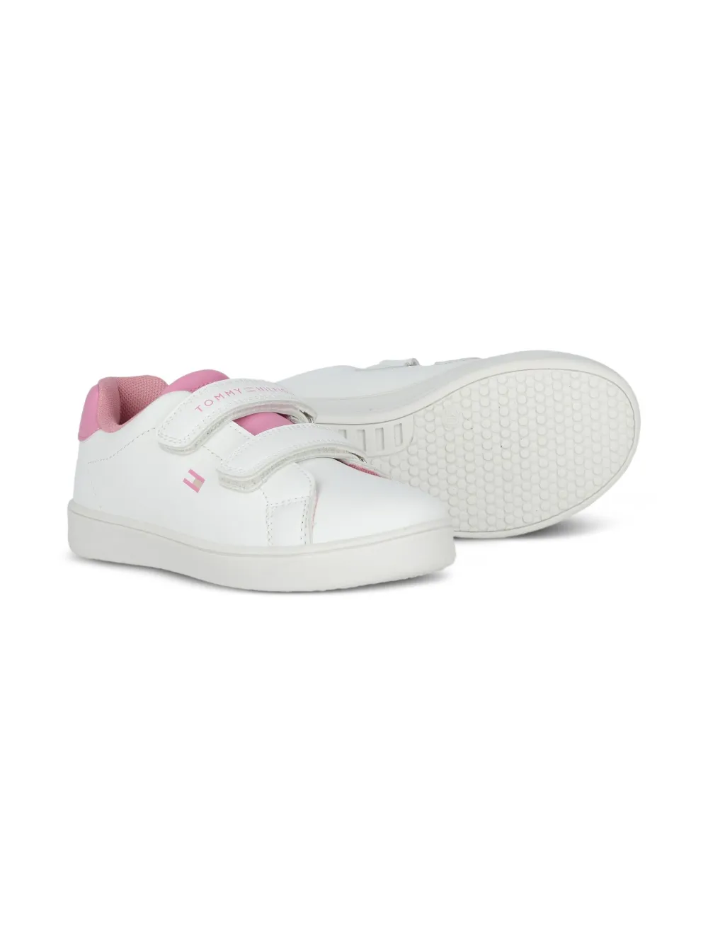 Tommy Hilfiger Junior touch-strap sneakers White