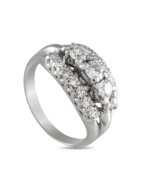 LB Exclusive 14K white gold diamond ring