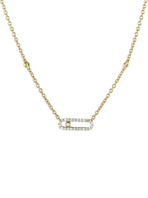 LB Exclusive 14K yellow gold diamond necklace