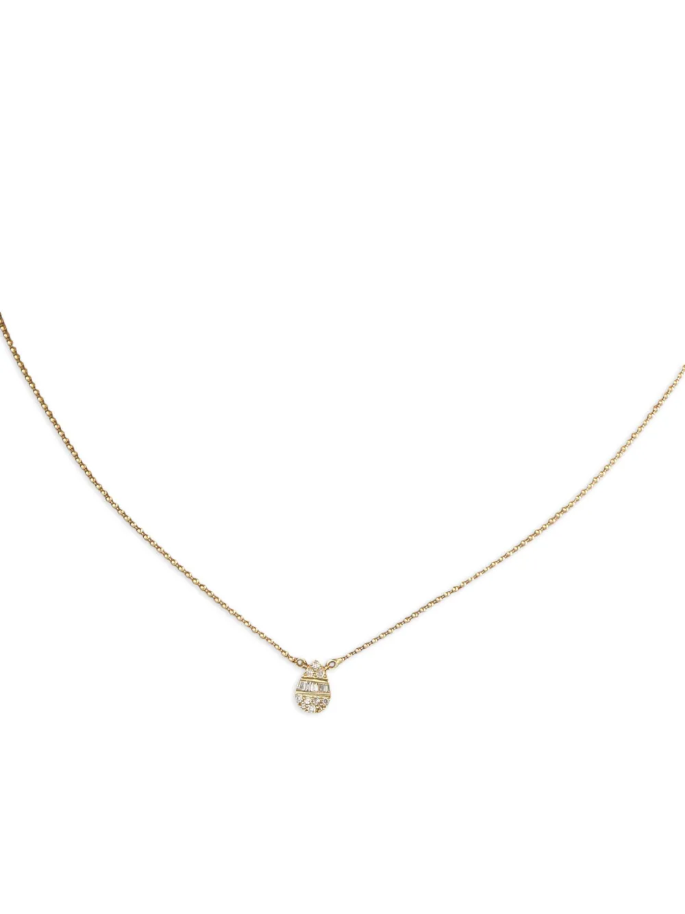 LB Exclusive 14K yellow gold diamond pendant necklace | Image 2