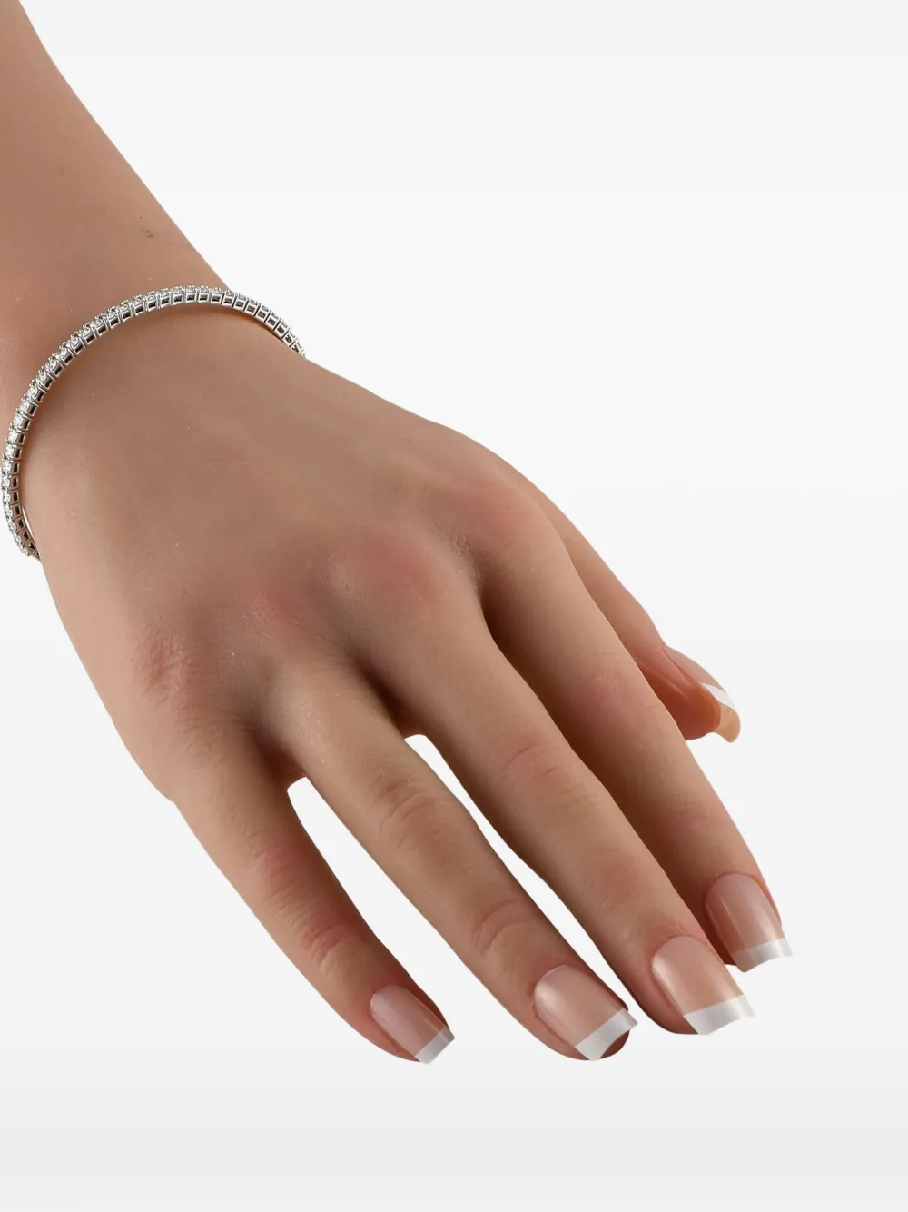 LB Exclusive 14K white gold diamond bangle bracelet | Image 2