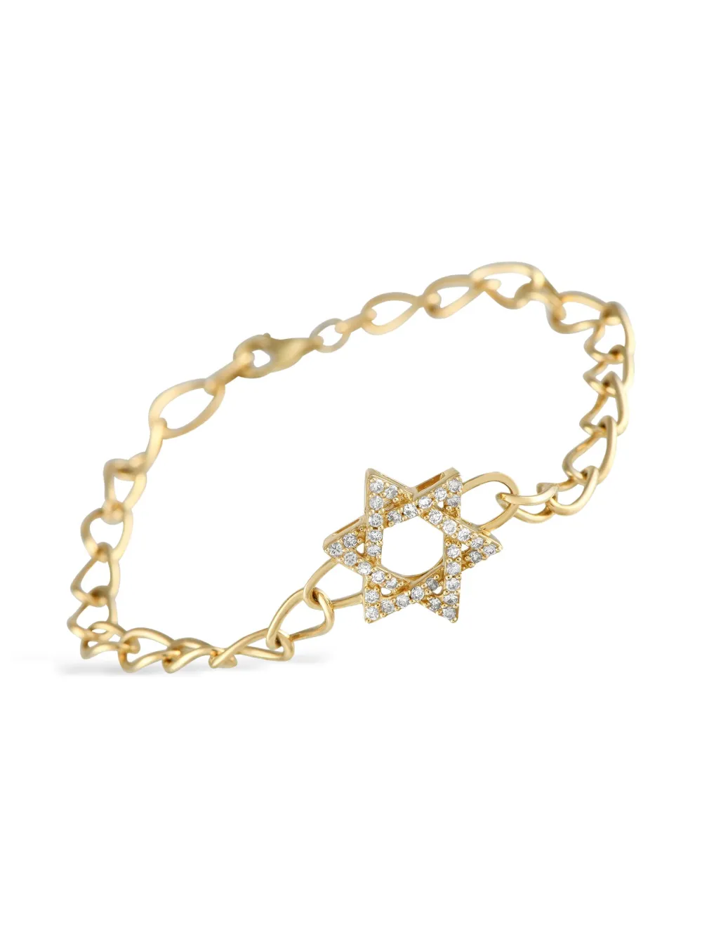 LB Exclusive Star Of David ダイヤモンド ブレスレット 14Kゴールド - ゴールドトーン LB Exclusive Star Of David ダイヤモンド ブレスレット 14Kゴールド - ゴールドトーン
