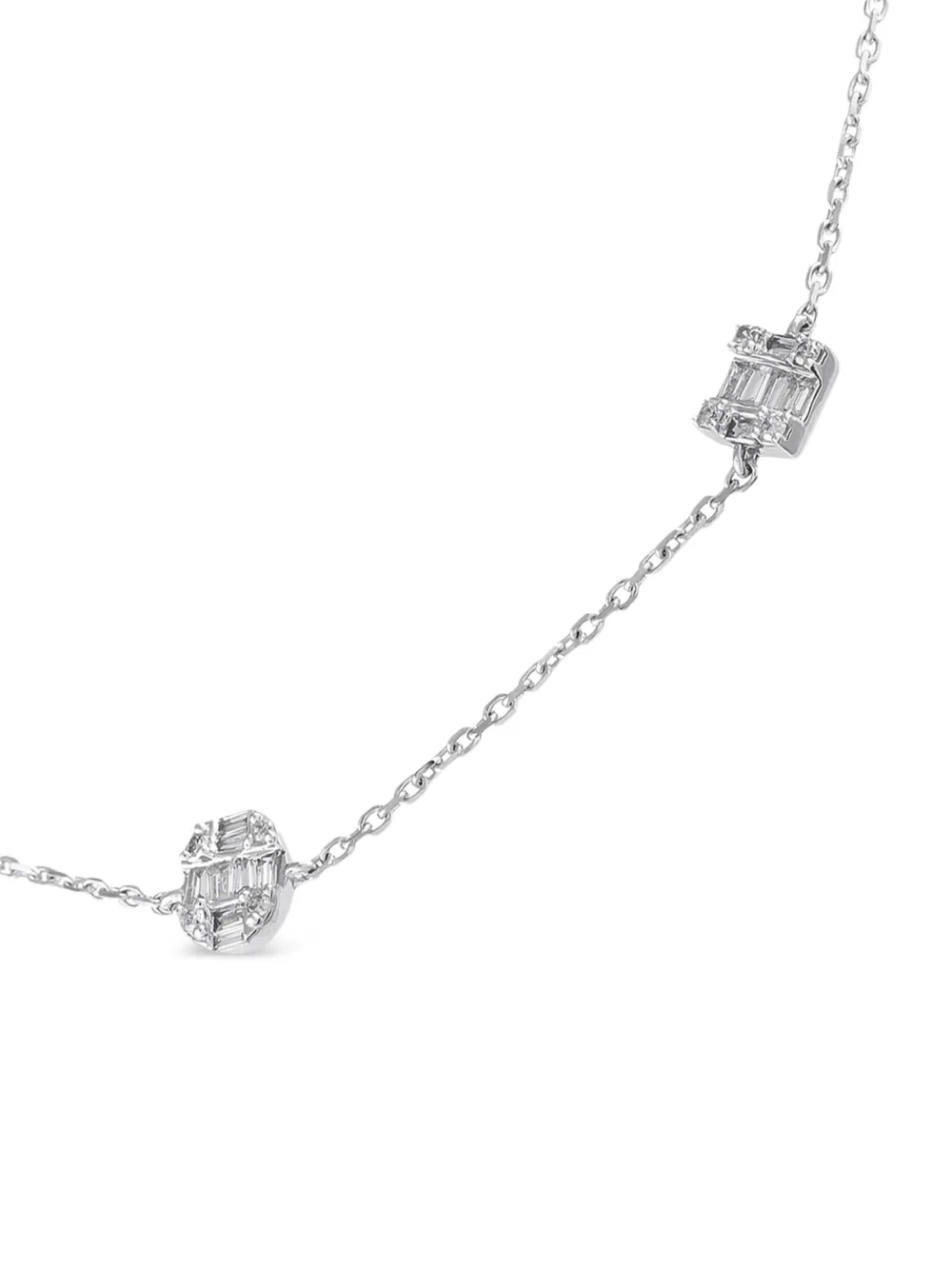 LB Exclusive 14K white gold Station diamond bracelet | Image 2