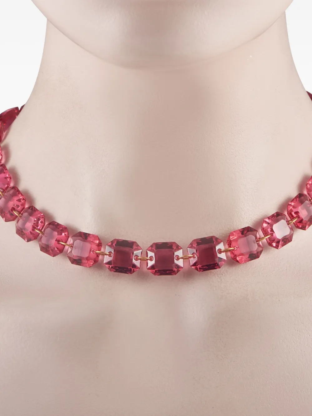 Baccarat 18K yellow gold crystal necklace earrings set | Image 2