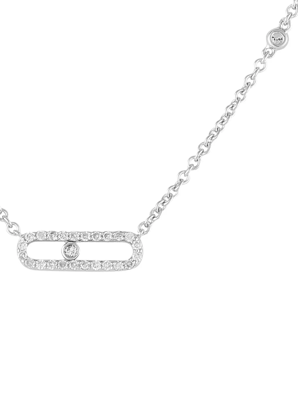 LB Exclusive 14K white gold diamond pendant necklace | Image 2
