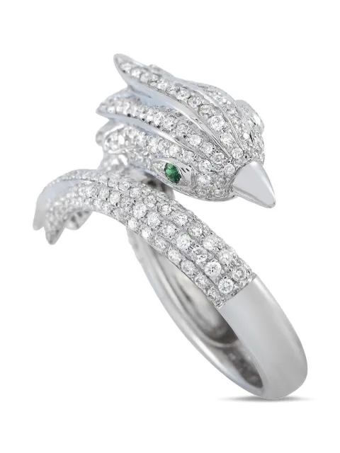 LB Exclusive anillo Bird en oro blanco de 18kt con diamante