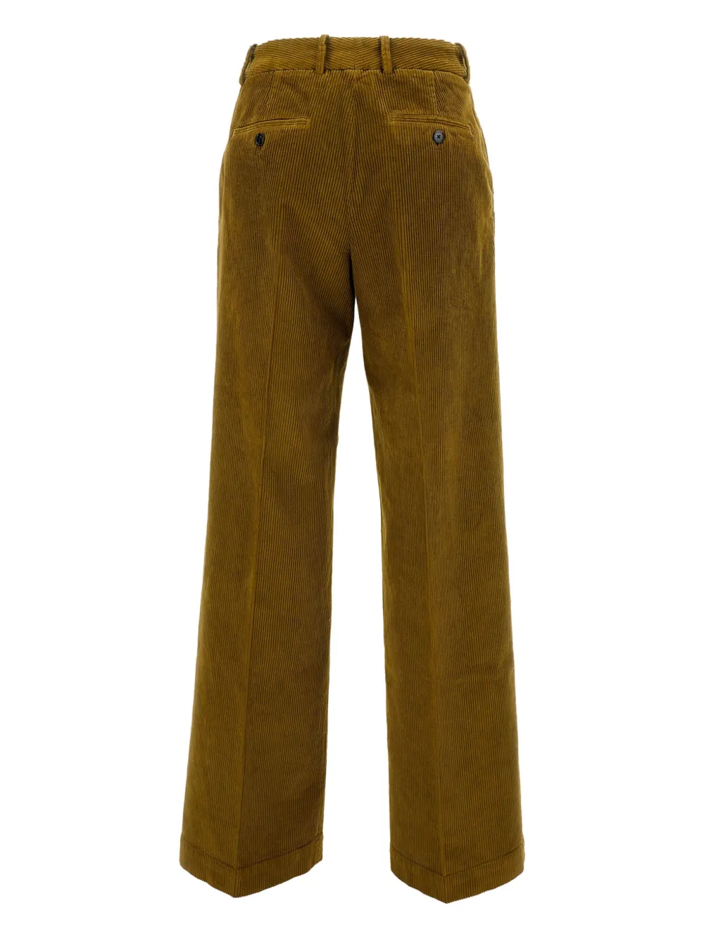 Cellar Door Corduroy Straight-leg Trousers In Green