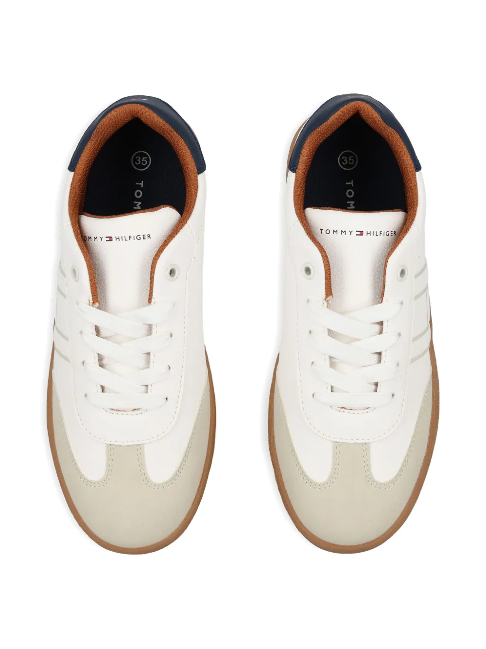 Tommy Hilfiger Junior Logo-detail Trainers In White