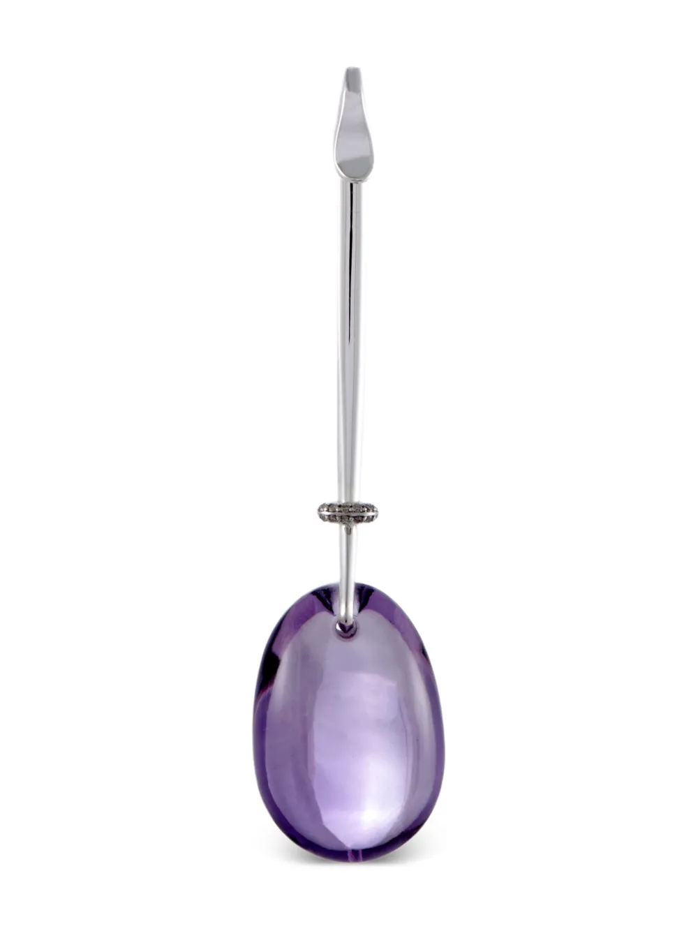 Georg Jensen Vivianna amethyst and diamond pendant charm | Silver | Image 1