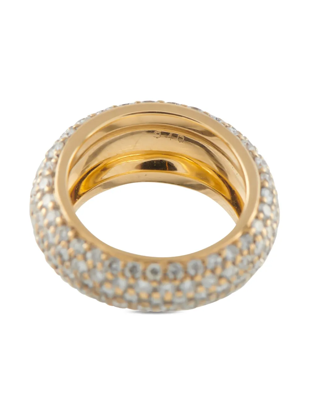 Pre-owned Lb Exclusive 18k Yellow Gold Diamond Ring