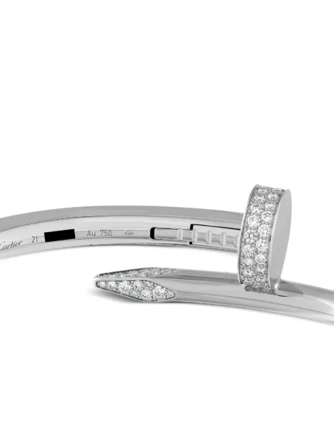 Cartier 18K white gold Juste Un Clou diamond bracelet
