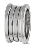 Bvlgari Pre-Owned 18K white gold B.zero1 three band ring - Silver