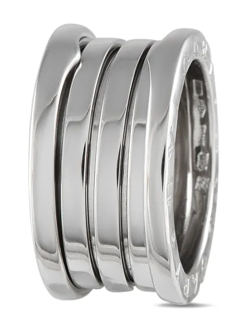 Bvlgari Pre-Owned 18K white gold B.zero1 three band ring