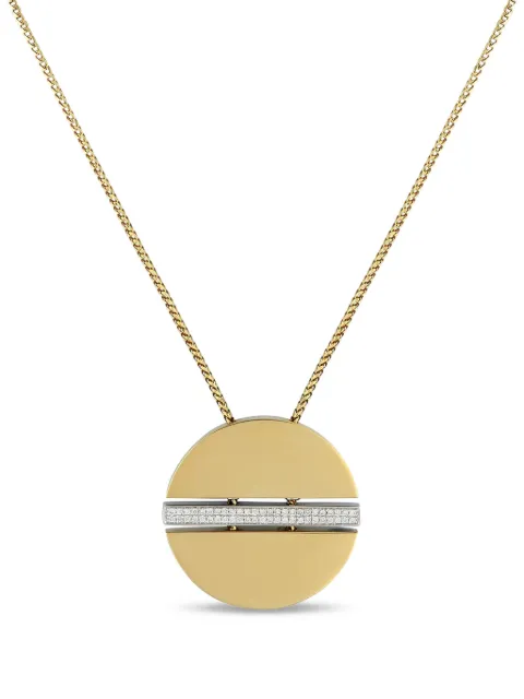 Movado 18K yellow gold diamond necklace