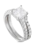 LB Exclusive platinum DoubleBand diamond ring - Silver