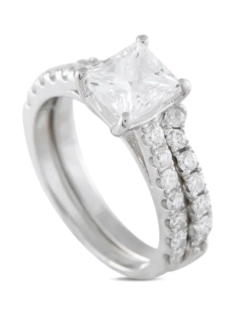 LB Exclusive platinum DoubleBand diamond ring