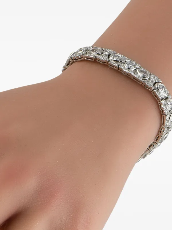 Tiffany Platinum Art Deco Diamond Bracelet Silver FARFETCH PH