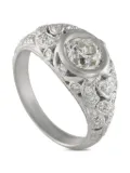 LB Exclusive platinum diamond Art Deco ring - Silver
