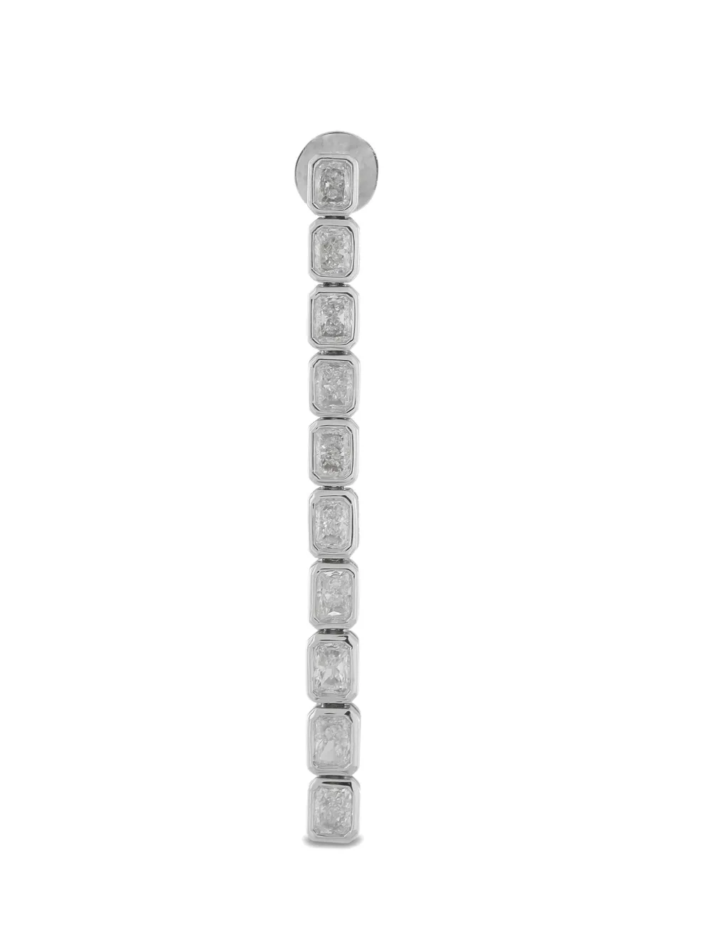 LB Exclusive 18K white gold diamond drop earrings | Image 2