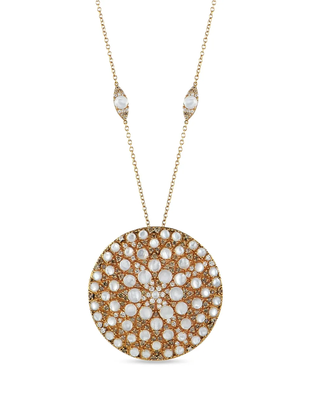 Pasquale Bruni 18K yellow gold diamond and mother of pearl necklace | Gold | Image 1